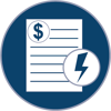 Lightning-fast quote turnarounds! circle WITH outline